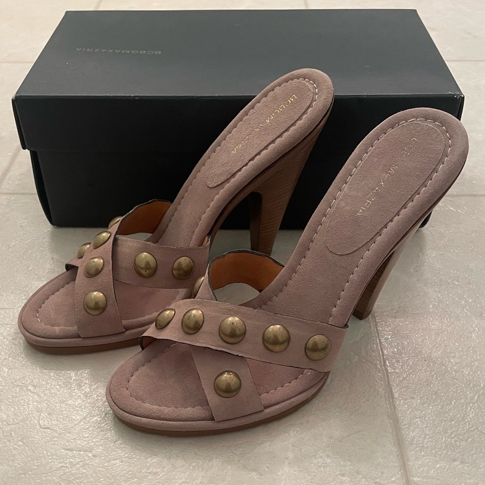BCBGMaxAzria Blush Studded Heels